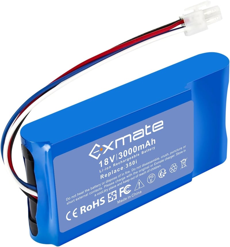 Exmate 18V 3000mAh Li-ion akkumulátor Yard Force Amiro fűnyírógéphez
