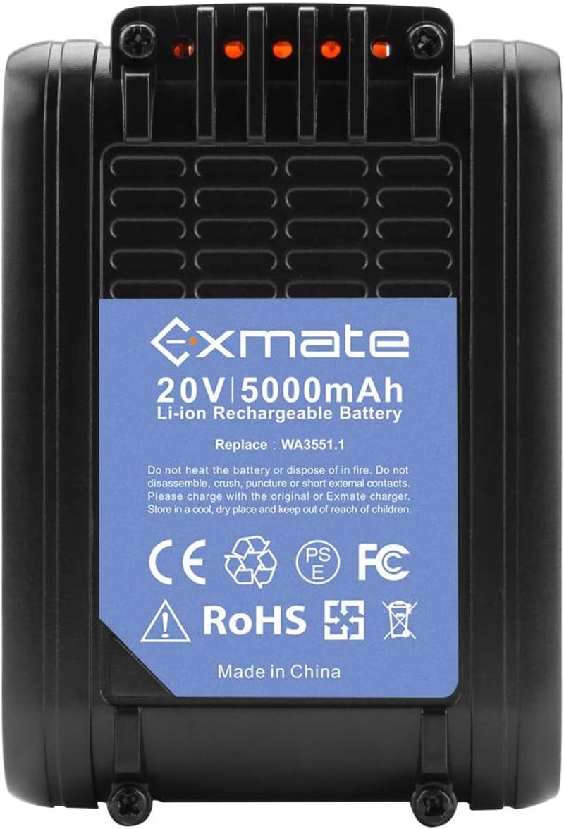 Exmate 20V 5.0Ah Worx WA3551.1 akkumulátor csere