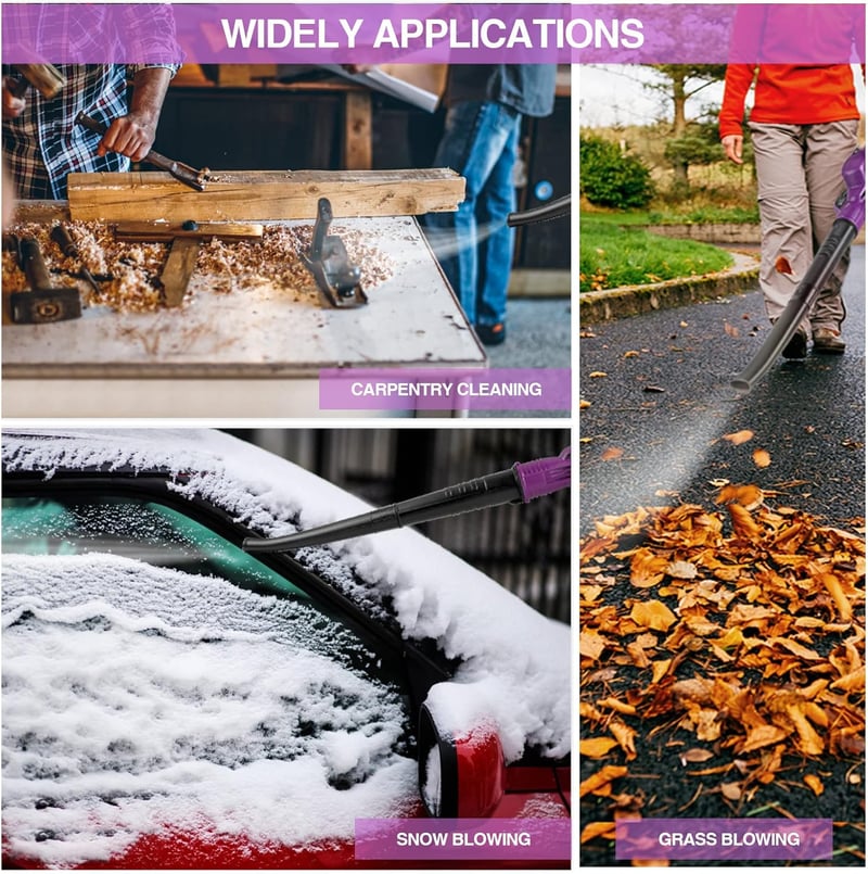 Exmate 20V Akkumulátoros Lombfúvó 130 MPH Elektromos Levegőfúvó Szett 2.0Ah Lítium Akkuval