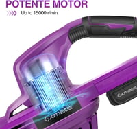 Exmate 20V Akkumulátoros Lombfúvó 130 MPH Elektromos Levegőfúvó Szett 2.0Ah Lítium Akkuval 3