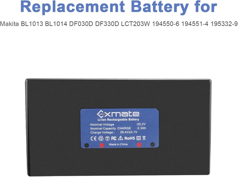 Exmate 25.2V 2300mAh Li-ion akkumulátor Ambrogio Alex L30 L50 Elite robotfűnyíróhoz