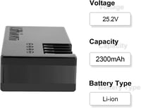 Exmate 25.2V 2300mAh Li-ion akkumulátor Ambrogio Alex L30 L50 Elite robotfűnyíróhoz 6