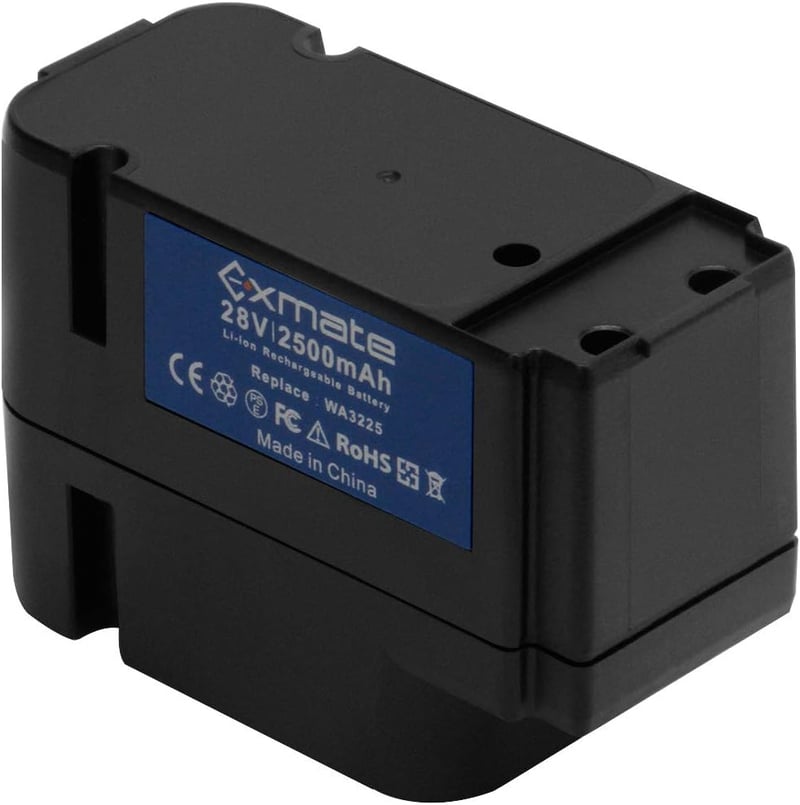 Exmate 28V 2.5Ah akkumulátor Landroid robotfűnyírógéphez WA3225 WA3565