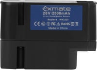 Exmate 28V 2.5Ah akkumulátor Landroid robotfűnyírógéphez WA3225 WA3565 6