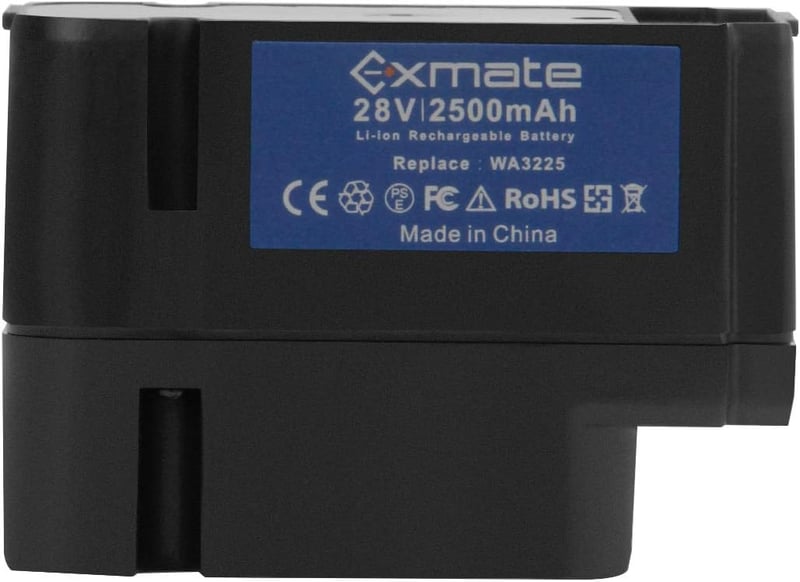 Exmate 28V 2.5Ah akkumulátor Landroid robotfűnyírógéphez WA3225 WA3565