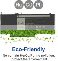 Exmate 7.4V 51Wh laptop akkumulátor Dell Latitude E5450 E5550 G5M10 WYJC2 5