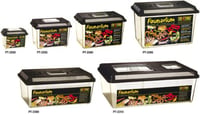 Terariu din plastic pentru reptile Exo Terra Faunarium PT2310, model plat, dimensiune mare 3