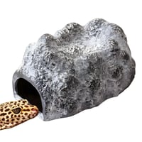 Peșteră din ceramică Exo Terra Wet Rock pentru reptile și amfibieni - Adăpost umed cu rezervor de apă, dimensiune mare 3