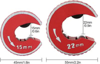 Exogio Mini Csőmetsző 15-22mm Réz Csőhöz Racsnis Vágóeszköz 2db 7