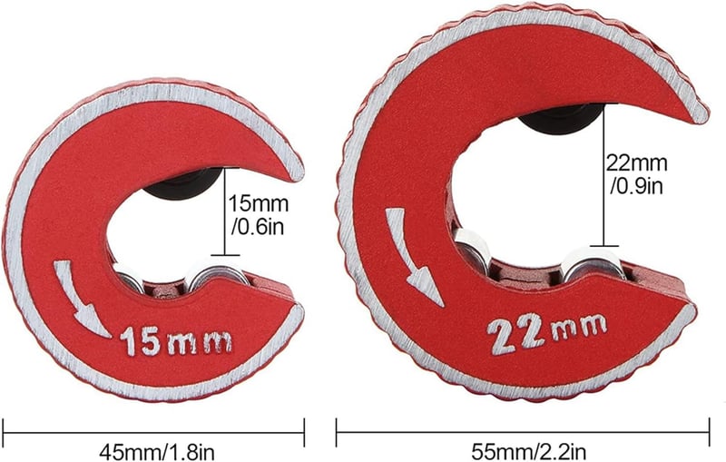Exogio Mini Csőmetsző 15-22mm Réz Csőhöz Racsnis Vágóeszköz 2db