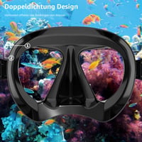 Potápačské okuliare pre dospelých EXP VISION s úpravou proti zahmlievaniu, maska na šnorchlovanie s tvrdeným sklom a nosným krytom na šnorchlovanie a plávanie, modré 3