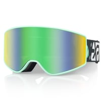 EXP VISION Detské lyžiarske okuliare - Modré, proti zahmlievaniu, so 100% UV ochranou, nositeľné cez okuliare, kompatibilné s prilbou, snowboardové okuliare pre deti od 2 do 14 rokov 1