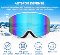 EXP VISION Síszemüveg szett szülő-gyerek párnak, UV védelem, páramentes snowboard szemüveg 2