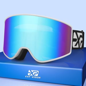EXP VISION Síszemüveg szett szülő-gyerek párnak, UV védelem, páramentes snowboard szemüveg