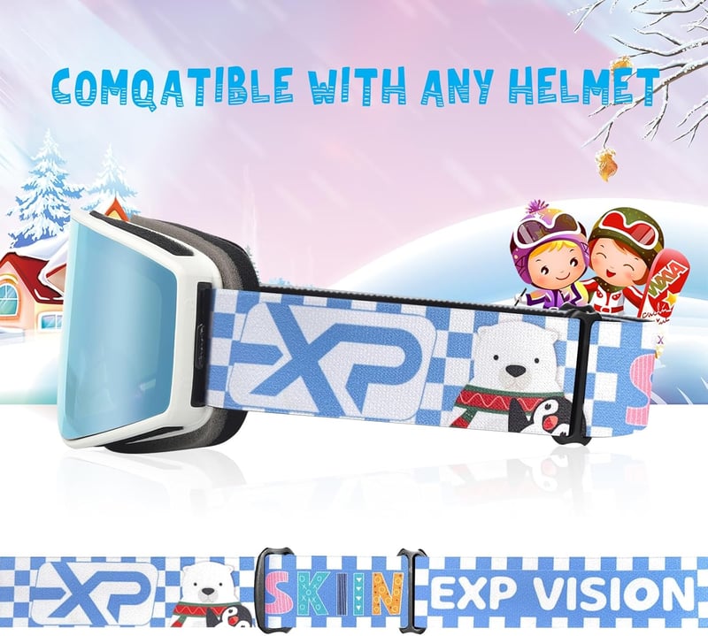 EXP VISION Síszemüveg Szett Szülő-Gyerek UV Védelem Páramentesítés