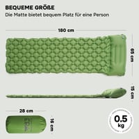 ExpeditionEra ultralight camping szőnyeg 192x55cm, légunas matrac, trekking alvópad 2