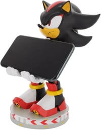 Exquisite Gaming Cable Guys Shadow the Hedgehog držiak na ovládač a telefón – zberateľský stojan SEGA Sonic, licencovaná figúrka, 14,4x13. 3