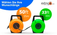 Cablu LAN retractabil EXTNGO CAT6 plat Gigabit RJ45 cu tambur 15 m 7