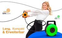 Cablu LAN retractabil EXTNGO CAT6 plat Gigabit RJ45 cu tambur 15 m 3
