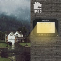 EXTRASTAR 10W LED Kültéri Reflektor 2 Darabos Szett, 800 lm Melegfehér Fényszóró IP65 Vízálló Kerti Világítás Udvar Garázs 5
