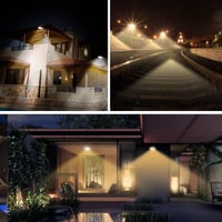 EXTRASTAR 10W LED Kültéri Reflektor 2 Darabos Szett, 800 lm Melegfehér Fényszóró IP65 Vízálló Kerti Világítás Udvar Garázs 2