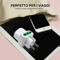 EXTRASTAR 4 darab olasz aljzat Schuko utazó adapter 10 16A 3 foglal 7
