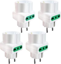 EXTRASTAR 4 darab olasz aljzat Schuko utazó adapter 10 16A 3 foglal 1