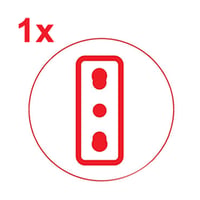 EXTRASTAR 4 részes utazási adapter Olaszország Schuko dugó Type L aljzat 5