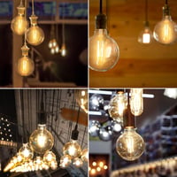 ExtraStar Edison G95 E27 LED filament izzó vintage stílusú - G125 4