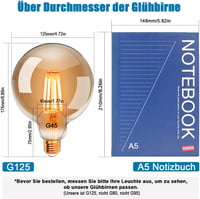 ExtraStar Edison G95 E27 LED filament izzó vintage stílusú - G125 2