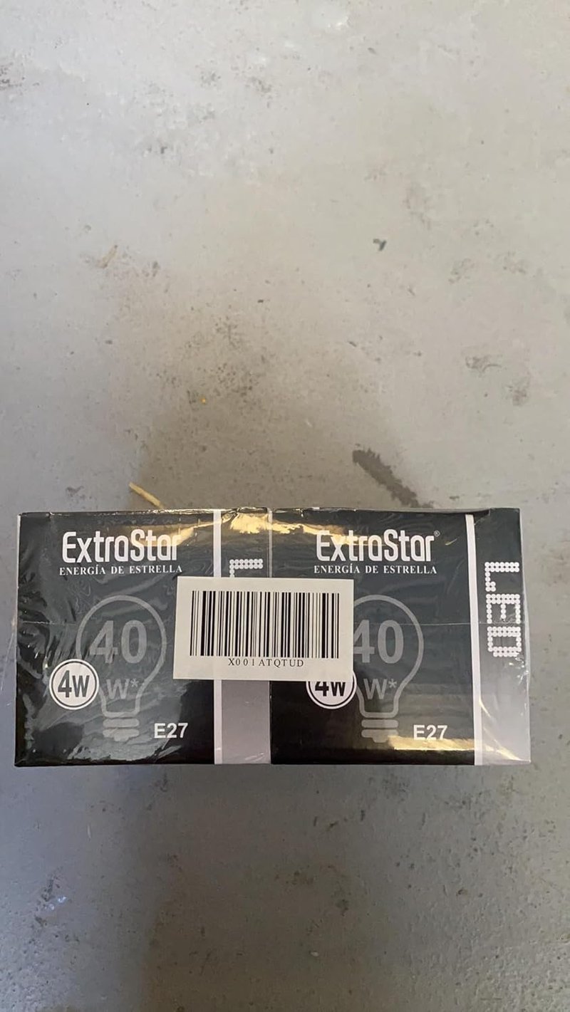 EXTRASTAR G95 E27 Vintage Edison LED Izzó, 4W Meleg Fehér 2200K, Retro Izzószálas Dekoratív Villanykörte, 40W Izzó Helyettesítő, 2 db
