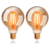 Večernji ugođaj: 2x Edison žarulja + stolna lampa sa sjenilom + svjetlosni niz pahuljice 2