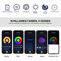 EXTRASTAR GU10 Inteligentná RGBW LED žiarovka 6W, stmievateľná, RGB a teplé biele svetlo, WiFi, kompatibilná s Alexa a Google Home, bez potreby hubu, 1 ks 4