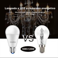 EXTRASTAR LED žiarovka E27 12W (namiesto 96W) 960 lúmenov teplá biela 3000K energeticky úsporná žiarovka, balenie 6 ks, energetická trieda A+ 4