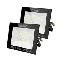 Extrastar LED Vonkajší Reflektor 30W - IP65 Vodotesné Bezpečnostné Osvetlenie, 2550lm, 6500K Studená Biela, Do Záhrady, Na Terasy (2 ks) 1