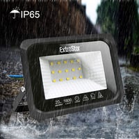 EXTRASTAR LED Reflektor 20W IP65 Vízálló Kültéri Világítás 1500LM Hideg Fehér 6500K Kerti Udvari Garázsvilágítás 6