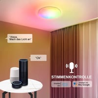 EXTRASTAR Smart LED Mennyezeti Lámpa WiFi Dimmer Alexa Google Home Kompatibilis 2