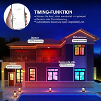 EXTRASTAR Smart LED Mennyezeti Lámpa WiFi Dimmer Alexa Google Home Kompatibilis 6