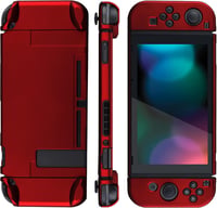 eXtremeRate Nintendo Switch konzol és Joy-Con védőtok, piros szeparálható dokkoló tok 6