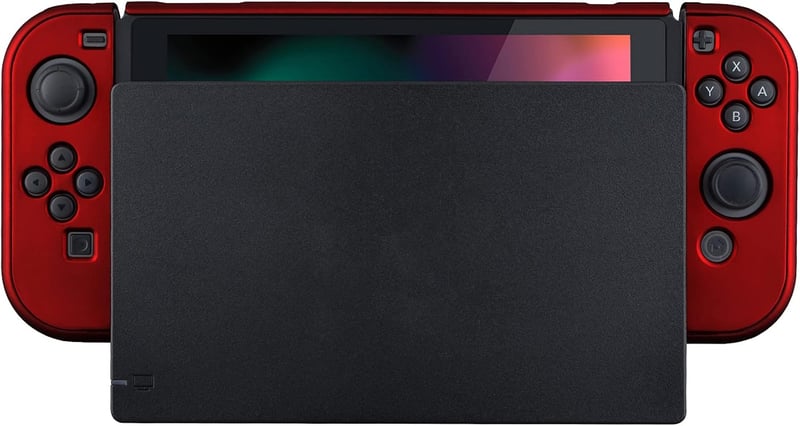 eXtremeRate Nintendo Switch konzol és Joy-Con védőtok, piros szeparálható dokkoló tok