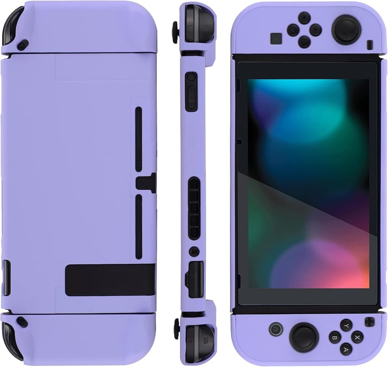 eXtremeRate Nintendo Switch védőtok szeparálható dokkolóval - Világoslila