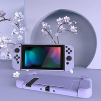 eXtremeRate Nintendo Switch védőtok szeparálható dokkolóval - Világoslila 4