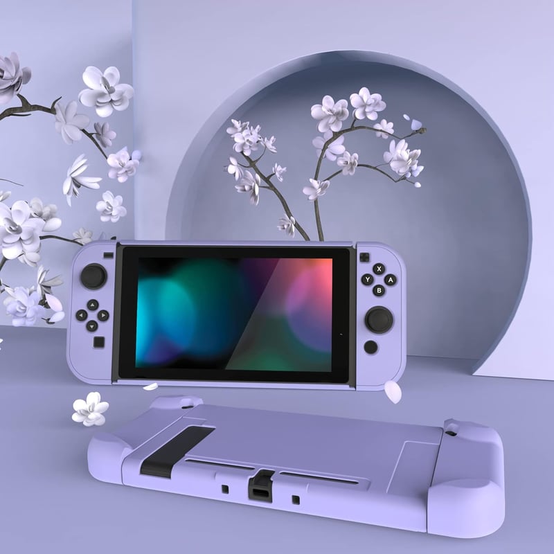 eXtremeRate Nintendo Switch védőtok szeparálható dokkolóval - Világoslila
