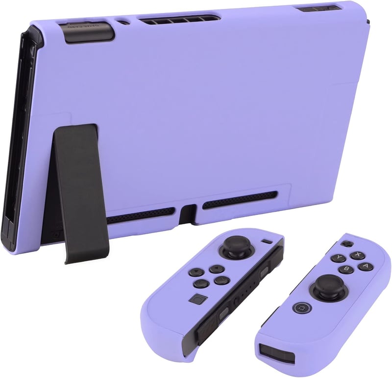 eXtremeRate Nintendo Switch védőtok szeparálható dokkolóval - Világoslila
