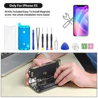 Ecran LCD cu Touchscreen pentru iPhone 11 EXW, Negru 6,1" - Include set complet de reparație și folie de protecție, A2111, A2223, A2221 6