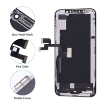 Ecran LCD cu Touchscreen pentru iPhone 11 EXW, Negru 6,1" - Include set complet de reparație și folie de protecție, A2111, A2223, A2221 7