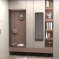 EXYGLO 120x35 cm Fekete Falitükör Alumínium Kerettel - Teljes Alakos Tükör Hálószobába, Nappaliba, Előszobába, Törésálló Üveggel 4