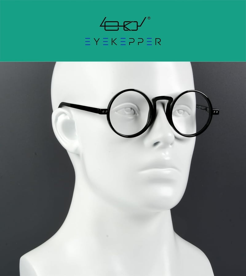 Eyekepper 4 db Nagyméretű Kerek Olvasószemüveg +2.25 Rugós Zsanérral Unisex