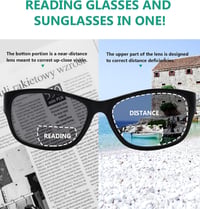 Ochelari de soare bifocali Eyekepper cu ramă rotundă din plastic 5