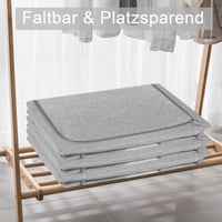 Eyeleaf kutija za pohranu 100L, set od 2 komada, lanena s metalnim okvirom, sklopiva, s prozirnim prozorčićem, patentnim zatvaračem i ručkama, za odjeću i posteljinu 6